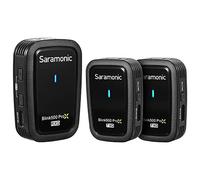 Saramonic Blink500 Prox Q20 Wireless Lavalier Microphones, 10-Hour Battery, Rechargeable Wireless Microphone for Camera, PC, iPhone, Andriod, Record Interview, Vlogs