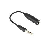 Saramonic Female TRS to Male TRRS 1/8" Mic Adapter for iPhone, iPad, & Android Smartphones/Tablets (SR-UC201)