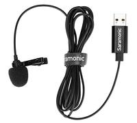 Saramonic Lavalier Mic with USB-A Connector for Computers with 6.56' (2m) Cable (SR-ULM10), Black