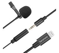 Saramonic Lavmicro-U1B Omnidirectional Lavalier Microphone Clip-on Lapel Microphone for iPhone 13/13 Pro/12 Pro Max/11 XS/XR/XS Max for Live Stream Youtube