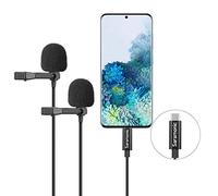 Saramonic LavMicro U3C Digital Dual-Head Lavalier Omnidirectional Clip-on Microphone with USB Type-C Connector Compatible with iPad Pro, Mac PC, Samsung, LG, Google Nexus, Other USB-C Type Smartphones