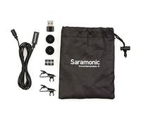Saramonic Professional Lavalier Microphone for Android and iOS Devices with USB-C and Computers with USB or USB-C for Vlogging, Interviews, YouTube, TikTok, Streaming (LAVMICRO-U), 6.6 Feet