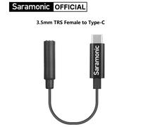 Saramonic SR-C2003 6cm 3.5mm TRS Female to Type-C Male Microphone Audio Adapter Cable for Android Cell Phone PC USB-C Devices