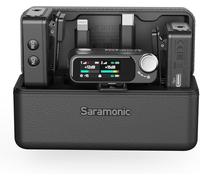 Saramonic Ultra-01 Wireless Lavalier Microphone, 32-Bit Float Recording, Timecode Sync, Noise Cancellation, IPX5 Water Resistance, 984’ Range, 130dB SPL, for Cameras, Smartphones, Computers