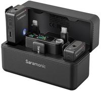 Saramonic Ultra | Wireless Lavalier Microphone, 32-Bit Float Recording, Timecode Sync, Noise Cancellation, IPX5 Water Resistance, 984’ Range, 130dB SPL, for Cameras, Smartphones, Computers (ULTRA03)