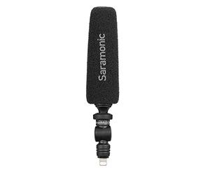 Saramonic Unidirectional Micro-Shotgun Microphone with Lightning for Apple iPhones and iPads for Videos, Vlogging, Live Streaming, Social Media Updates and More (SmartMic5 Di),Black