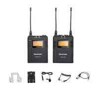 Saramonic UwMic9 Lavalier Wireless Camera Microphone System 96-Channel UHF Lapel Mic for Interview Podcast DSLR & Camcorder Video Recording