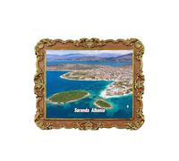 Saranda Albania Refrigerator Magnet 3D Travel Souvenir Fridge Decoration Magnetic Sticker Craft Collection
