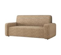 SaRani Elastic Sofa Cover with Embossed Floral Pattern, Protector for Louise Sofa and Armchair (Beige, Pair of Armchair)