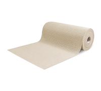 SaRani Rug by the Metre for Outdoors, Hallway, Poolside, Rubber, Non-Slip Multi-Purpose Absorbent Sponge Aquamat Solid Colour (400 x 65 cm, Beige)