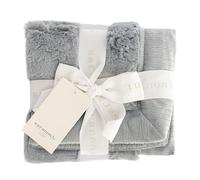 Saranoni Receiving Blankets For Babies Super Soft Boutique Quality Lush Luxury Baby Blanket (Storm Cloud, Receiving Blanket 30" x 40")