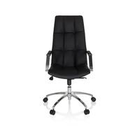 SARANTO PRO | Leather - Home Office Executive Chair Black
