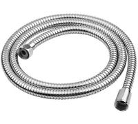 Saraoriginalshop Universal Flexible Shower Strap 1.5 meters in stainless steel double crimping connection from half inch with chrome brass terminals.