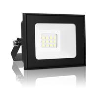 Sararoom 10W LED Flood Light Ourdoor, 1000LM Super Bright LED Security Light, 6500K Daylight White Outdoor Floodlight, IP66 Waterproof Ultra Thin Wall Light for Garden, Backyard, Yard, Garage