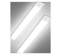 Sararoom 2Packs 5FT 50W Cool White LED Batten Light - 5000LM Ceiling Surface Mounted Light Strip for Home, Office, Garage, Shop, School, Restaurant