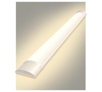 Sararoom 30cm LED Tube Light, 1200LM, 4500K Neutral White, Surface Mounting Ceiling Light for Office, Home, Basement, Garage, No Plug, No Ground Wire