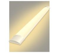 Sararoom 4FT LED Batten Light 40W, 4800LM, 3000K Warm White, 115cm 45.2inch LED Strip, Surface Mounting Ceiling Light for Office, Home, Basement, Garage