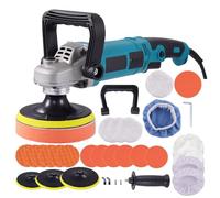 Sararoom Car Buffer Polisher, 1600W Rotary Buffer Polisher Waxer with 5”, 6” and 7” Car Buffer Pads, Portable Electric Polisher Machine 6 Speeds 500-3300RPM for Car Detailing, Waxing, Polishing