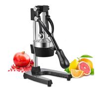 Sararoom Commercial Manual Citrus Juicer, Heavy Duty Orange Juicer with Separable Funnel, Professional Lemon Juicer Squeezer, Food Grade Stainless Steel Juicer Hand for Home & Restaurant Use - Black