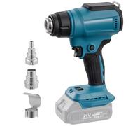 Sararoom Cordless Heat Gun for Makita 18-20V Battery with 3 Nozzles, 2 Stage Air Volume Settings, Temperature Up to 550 °C, Hot Air Gun for Shrink Tubing, Crafts, Resin & Decorating (No Bettery)