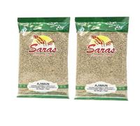 Saras Ajwain Seeds - 100g (Pack of 2) | Whole Carom Seeds | Aromatic Indian Spice for Cooking & Digestion | Natural & Pure