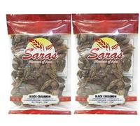 Saras Black Cardamom 50g (Pack of 2) | Whole Large Black Cardamom Pods | Aromatic Indian Spice for Curries, Biryani & Masala Blends | 100% Natural