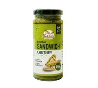 Saras Bombay Sandwich Chutney 250g (Pack of 2) - Indian Chutney, Sandwich Spread, Green Chutney, Make Delicious Bombay Sandwiches at Home!