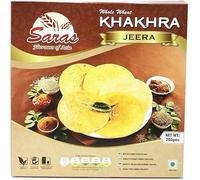 Saras Khakhra Jeera 180g (Pack of 2) | Authentic Gujarati Crispy Flatbread | Healthy Snack with Jeera Flavor | Indian Traditional Snack