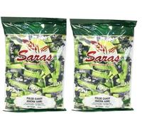 Saras Pulse Candy (Kaccha Aam) 300g (Pack of 2) | Tangy Raw Mango-Flavored Candy with Spicy Masala Center | Sweet & Sour Indian Treat