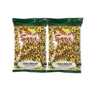 Saras Roasted Chana Unsalted 300g - (Pack of 2) | High-Protein & Fiber-Rich Snack | Gluten-Free & No Added Salt | Healthy Munching Option