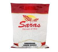 Saras Sago Seeds - Sabudana - Tapioca | Premium Quality | 1Kg Pack | Ideal for Cooking and Snacking