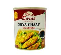Saras SOYA Chaap - 850g | High-Protein Vegetarian Meat Alternative | Soft & Juicy SOYA Sticks for Curries, Gravy, and Grilling