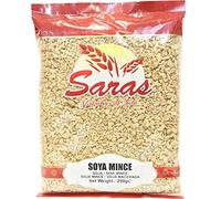 Saras Soya Mince 250g - High Protein Textured Soya Granules | Vegetarian Meat Alternative | Plant-Based Cooking Ingredient