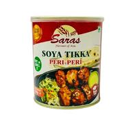 Saras SOYA Peri Peri Masala - 850g | Spicy & Zesty Marinated SOYA Chaap | High-Protein, Ready-to-Cook Vegetarian Snack & Meal Option