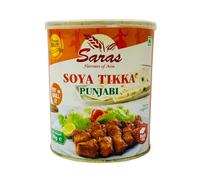 Saras SOYA Tikka Punjabi - 850g | Authentic North Indian-Style Marinated SOYA Chaap | High-Protein, Ready-to-Cook Vegetarian Delight