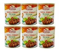Saras SOYA Tikka Punjabi - 850g (Pack of 6) | Authentic North Indian-Style Marinated SOYA Chaap | High-Protein, Ready-to-Cook Vegetarian Delight
