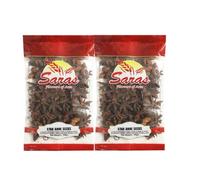 Saras Star Aniseed 50G (Pack of 2) | Whole Spice for Cooking, Baking, and Flavouring | Perfect for Cooking & Baking
