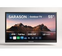 Sarason Outdoor TV, Smart TV 4K UHD, 2000Nit Ultra Bright, Sunlight Readable for Outdoor Use, HDR10, IP55 Waterproof, Dolby Atmos, LG webOS Apps Best for UK, Screen Cast (55 Inch)