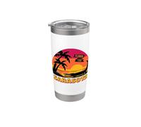 Sarasota Florida Alligator Retro Sunset Vacation Stainless Steel Insulated Tumbler