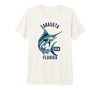 Sarasota Florida USA Fishing Design Premium T-Shirt