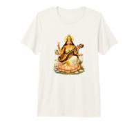 Saraswati Hindu Goddess of Knowledge Premium T-Shirt