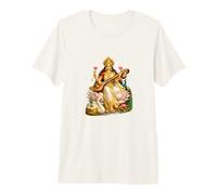 Saraswati Hindu Goddess of Knowledge Premium T-Shirt