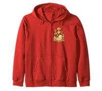 Saraswati Hindu Goddess Of Knowledge Zip Hoodie