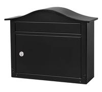 Saratoga Locking Wall Mount Mailbox, Letterbox, Postbox, Black
