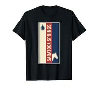 Saratoga Springs New York Horse Racing Equestrian Vacation Value Graphic T-Shirt