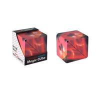 SARAV Changeable Magnetic Magic Puzzle Cube Game - Fidget Toys - Powered by 12 Rare Earth Magnet - Transforms into Over 72 Shapes (RED)