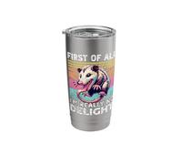 Sarcasm Angry Opossum I'm Really No Delight Opossum Stainless Steel Insulated Tumbler