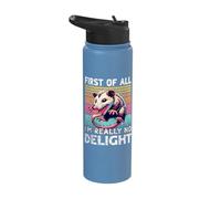 Sarcasm Angry Opossum I'm Really No Delight Opossum Stainless Steel Insulated Water Bottle