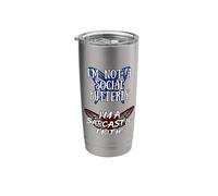 Sarcasm Butterly I’m Not Social One I’m A Sarcastic Moth Fun Stainless Steel Insulated Tumbler