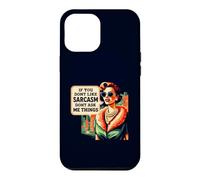 Sarcasm Dont Ask Me Things Retro Sassy Woman Quote Case for iPhone 12 Pro Max